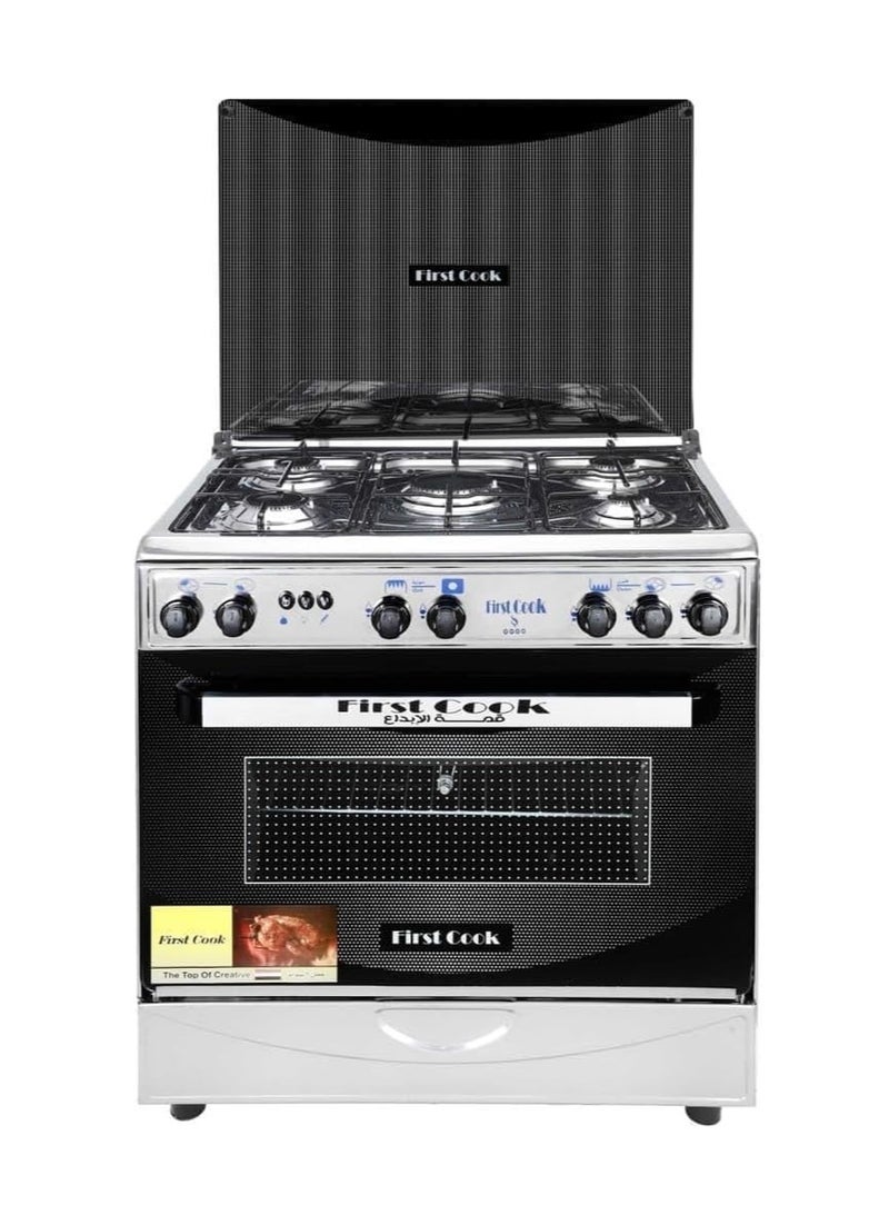 First Cook Silver Cooker 5 Burners - Image 1