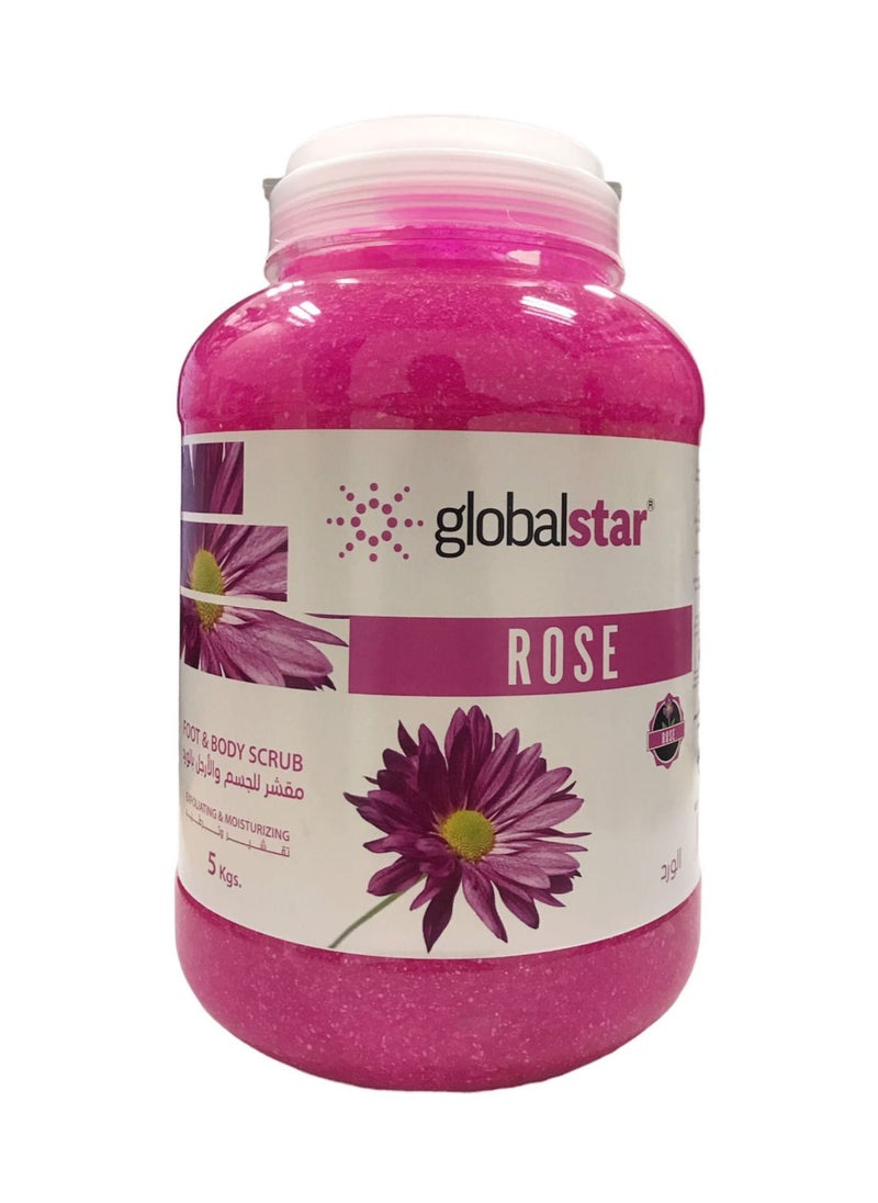 globalstar Exfoliating Foot And Body Scrub Rose 5kg 