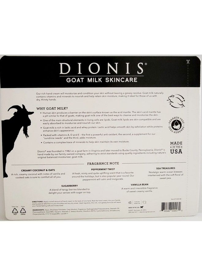 Dionis Goat Milk Hand Cream 1.0 Oz 5Pack - Image 4