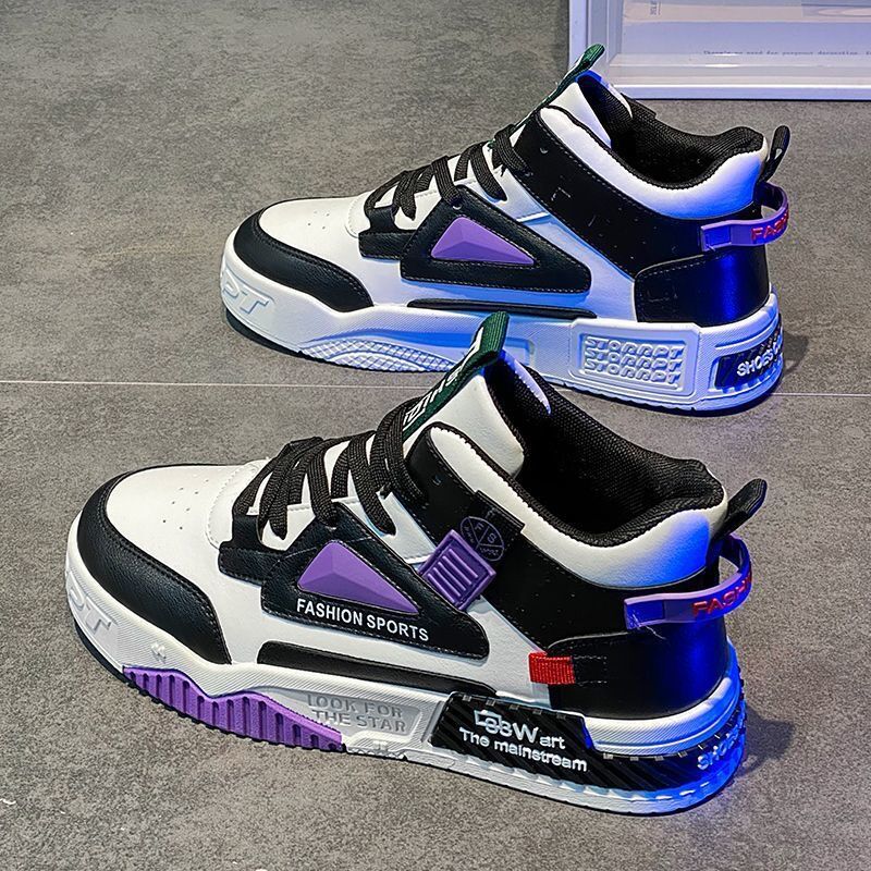 Autumn Men'S Shoes New Breathable High-Top Shoes Men'S Trendy All-Match White Shoes Platform Sneaker Casual Board Shoes - Image 4