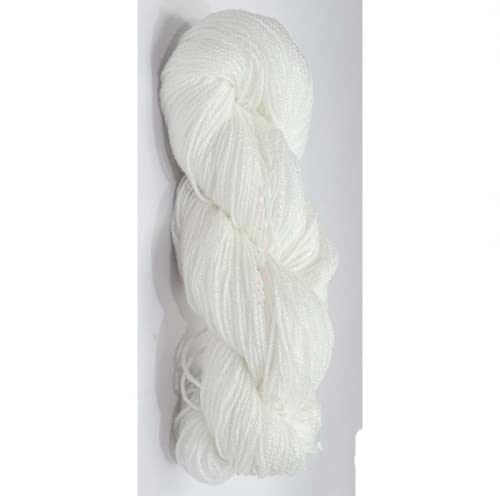 NTGS Oswal Knitting Yarn Martina Wool, Crave Wool White 300 gm Best Used with Knitting Needles, Crave Wool Crochet Needles Wool Yarn for Knitting. by Oswal - Image 5