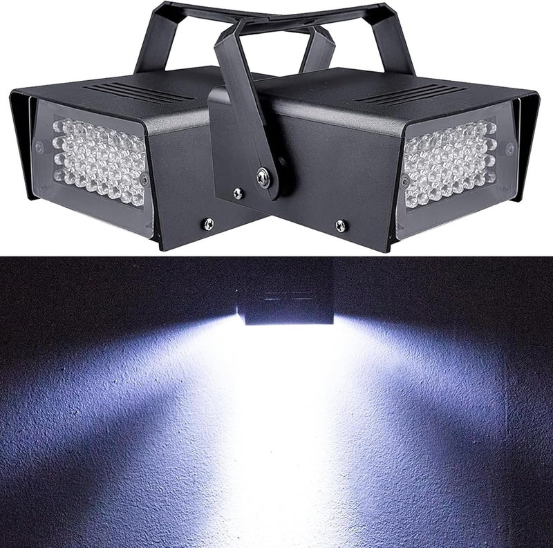 MADOWL 2 Packs 32 LED Strobe Lights for Halloween, Party, and Room - Mini Flashing Light With Multiple Modes - Image 1