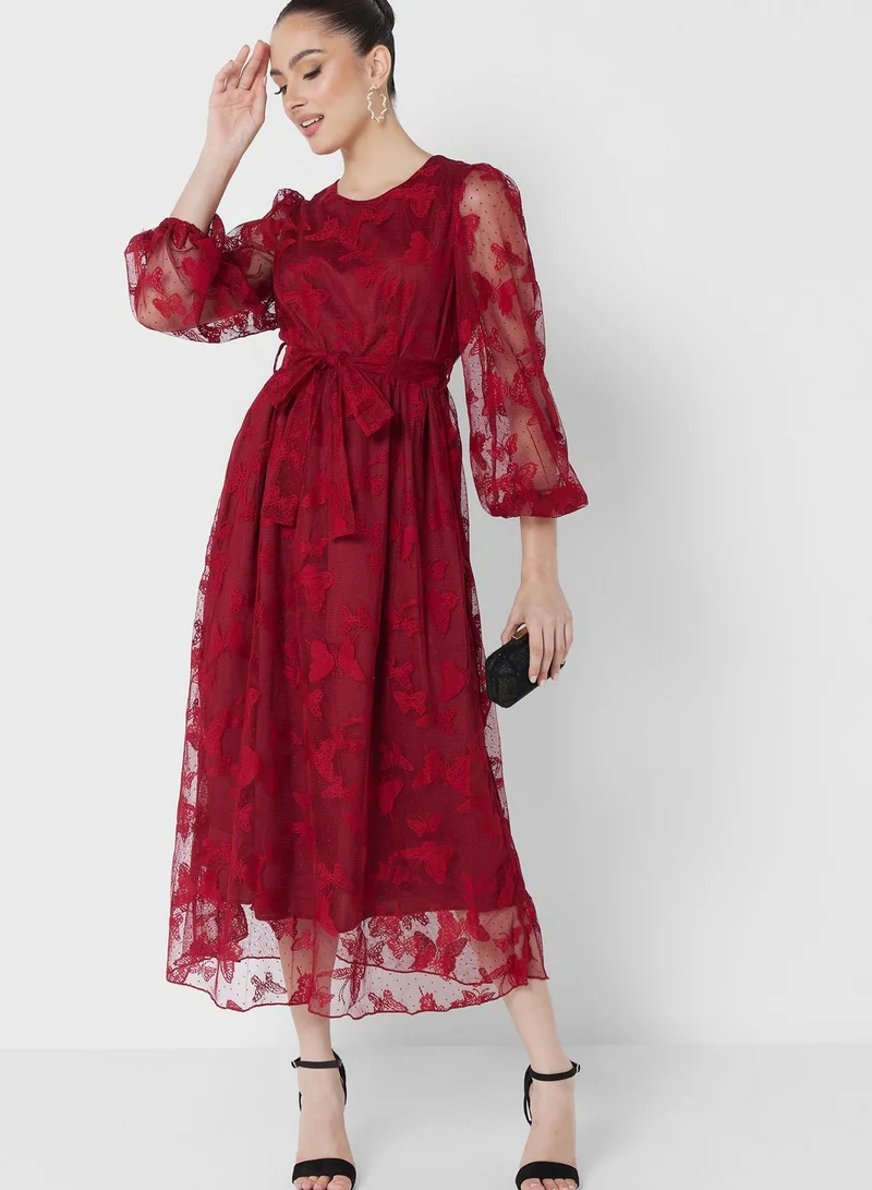 Khizana Lace A-Line Dress