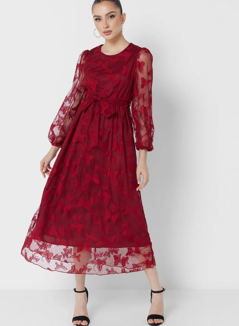Khizana Lace A-Line Dress