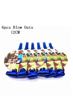 Tamona 6-Piece Minecraft Themed Birthday Blowouts  - Image 2