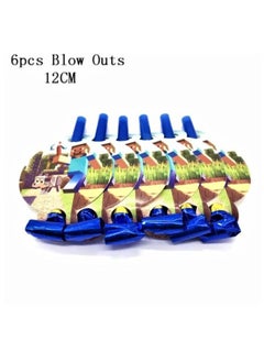 Tamona 6-Piece Minecraft Themed Birthday Blowouts  - Image 1