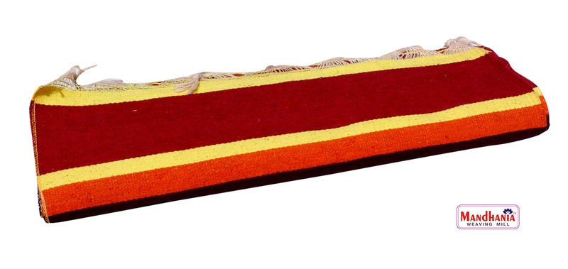 Mandhania Pure Cotton Multicolour Strips Dining Carpet (1.5 x 9.5 ft) - Image 2