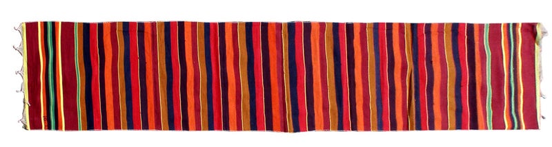 Mandhania Pure Cotton Multicolour Strips Dining Carpet (1.5 x 9.5 ft) - Image 4