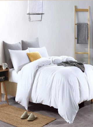 ATsense Duvet Cover Oversized King, 100% Washed Cotton Linen Feel Super Soft Comfortable, 3-Piece White Duvet Cover Bedding Set, Durable and Easy Care, Simple Style Farmhouse Comforter Cover - pzsku/Z664194FECBC3001AAFE2Z/45/_/1693211272/17f93b6f-5b9b-4b52-aede-a801db80d388