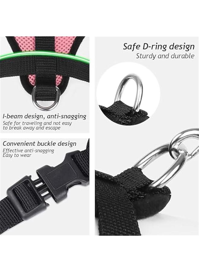 FYLX Cat Harness Kitten Harness And Leash Set Kitten Harness Mesh Design Ventilation Soft Adjustable Reflection Pet Supplies Suitable For Home Use And Pet Stores - Image 4