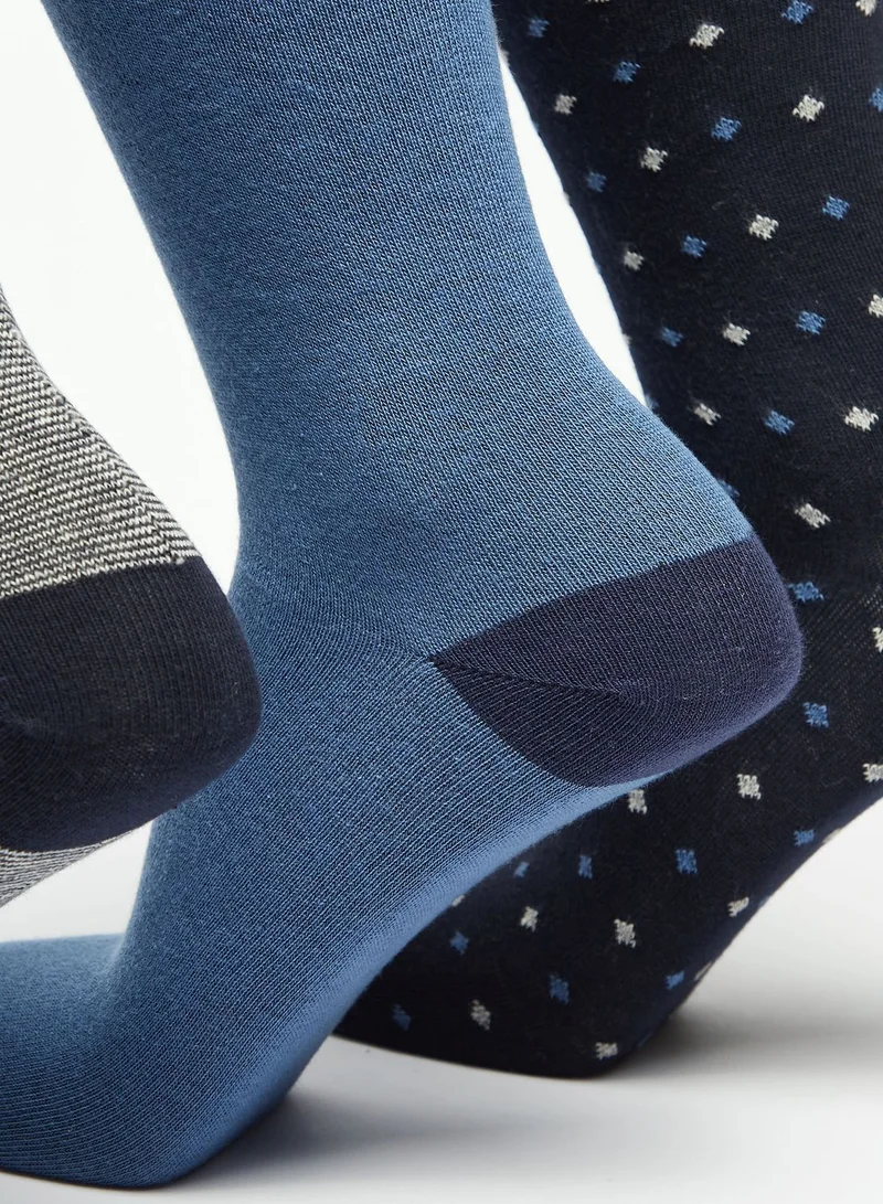 DUCHINI 3 Pack Assorted Socks