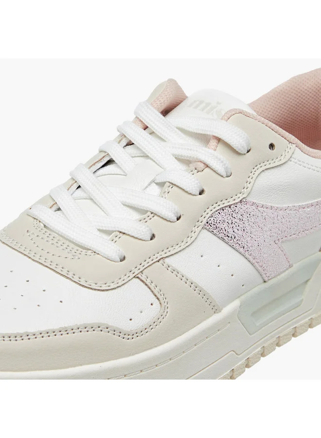 MISSY Women's Panelled Lace-Up Sneakers