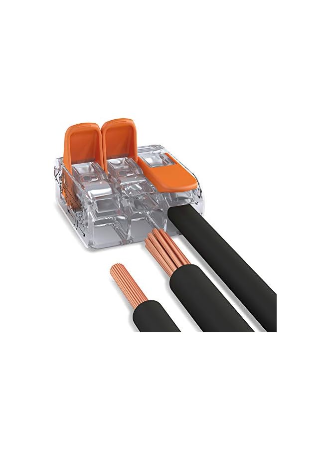 PROMASS promass COMPACT Splicing Connector/ 221-413 for all conductor types; max. 4 mm²; 3-conductor; with levers;transparent; Packing Unit (50 pcs)  - Image 5