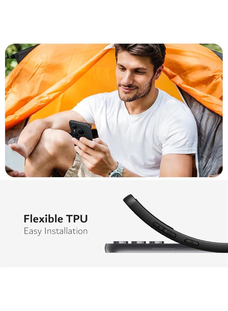 Case for Huawei Pura 80 Ultra Soft TPU Flexible Slim Fit Matte Black Cover Precise cutouts compatible for Huawei Pura 80 Ultra - Image 4