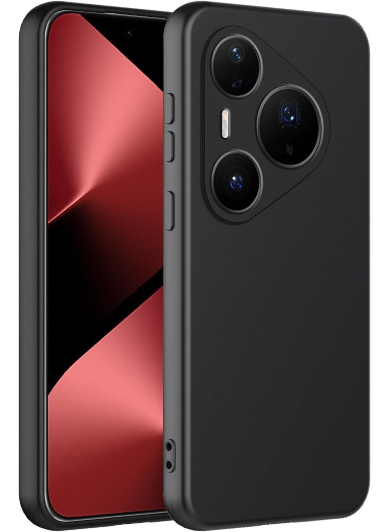 Case for Huawei Pura 80 Ultra Soft TPU Flexible Slim Fit Matte Black Cover Precise cutouts compatible for Huawei Pura 80 Ultra - Image 2