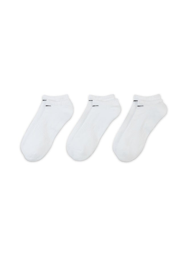 Nike Unisex Nike Everyday Cushioned No-Show Socks — 3-Pack - Image 3