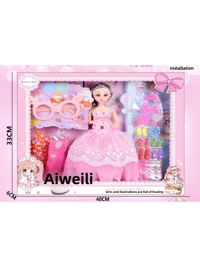 Children's Play-house Simulation Clothes Dress Princess Doll Jewelry Glasses Dressing Toy Suit Agency Gifts-Color:598—156-Specifications:A Single Model Must Be Sold In Multiples Of 48 Sets Before Delivery.  - Image 3