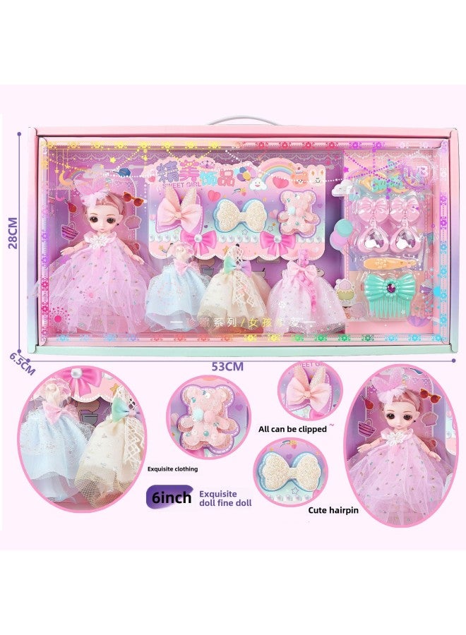 Children's Play-house Simulation Clothes Dress Princess Doll Jewelry Glasses Dressing Toy Suit Agency Gifts-Color:598—156-Specifications:A Single Model Must Be Sold In Multiples Of 48 Sets Before Delivery.  - Image 4