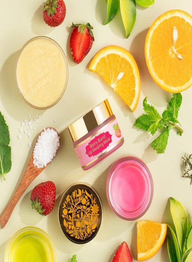 RYLLZ ESSENTIALS Berry Burst Lip Sleeping Mask | with Candillila Wax, Shea Butter, Cocoa Butter, Carnauba Wax, Kojic Acid, Ceramide & Hyaluronic Acid| for Pigmented, Chapped, Dark & Dry Lips | 10 ml - Image 4