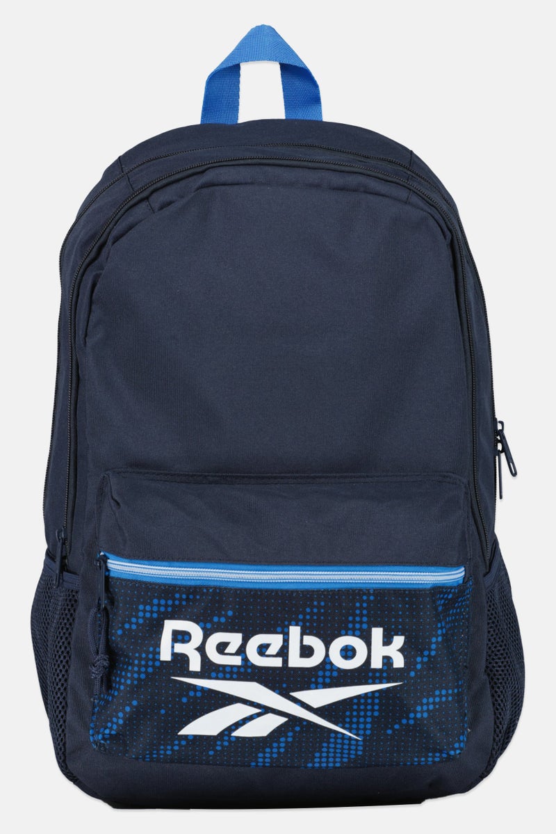 Reebok Men Brand Logo Backpack, Navy Blue - Image 1