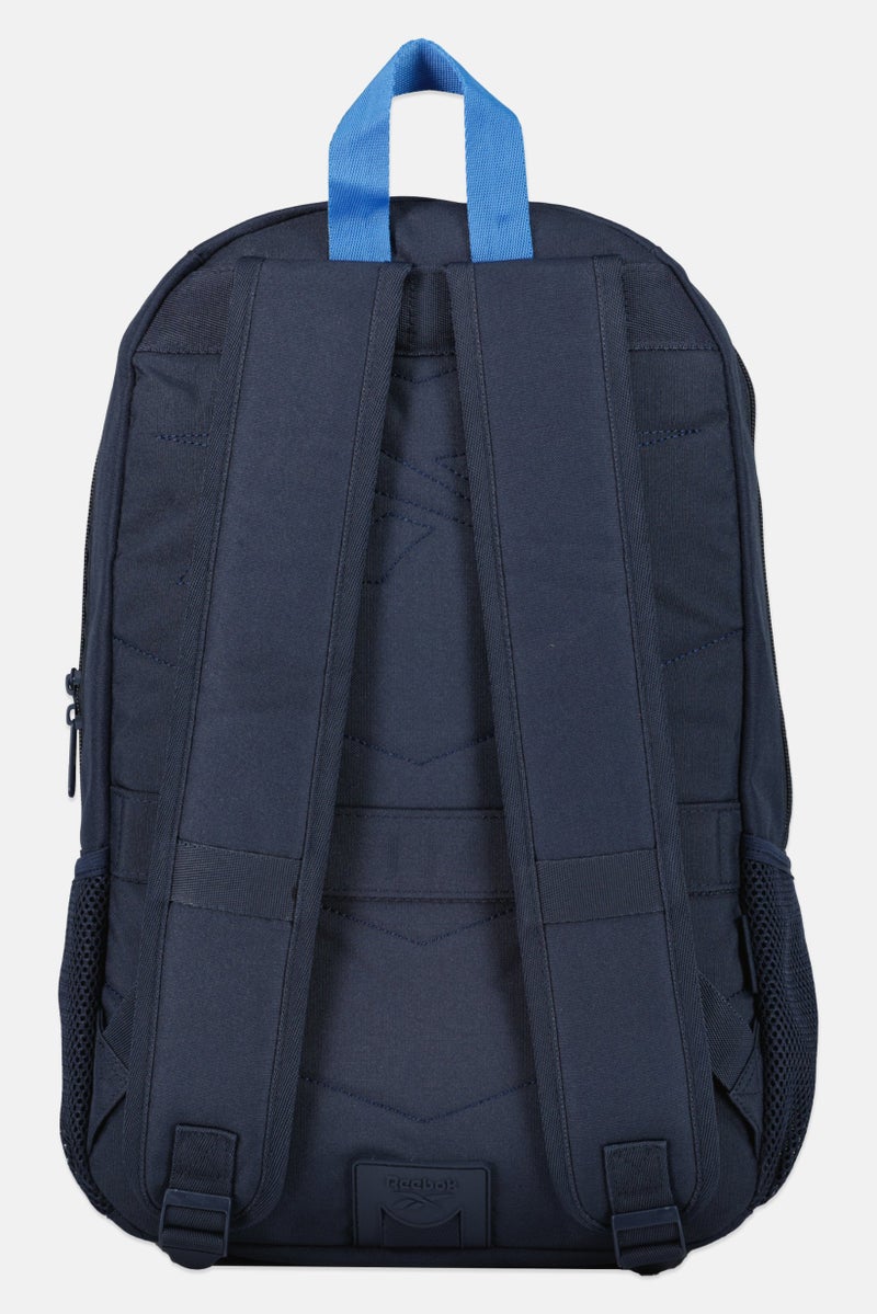 Reebok Men Brand Logo Backpack, Navy Blue - Image 2