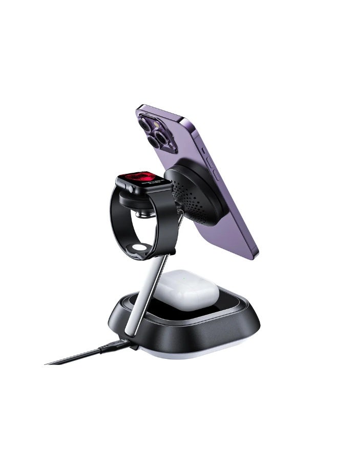 ACEFAST E16 20.5W Desktop 3-in-1 Wireless Charging Holder (Black) - Image 2