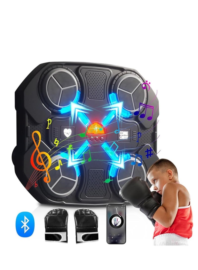 Rally Musical Boxing Machine for Adults and Kids, Home Wall Mounted Musical Boxer, Smart Electronic Boxing Equipment Pads for Agility and Boxing Training, Gear Boxing Machine - Image 1