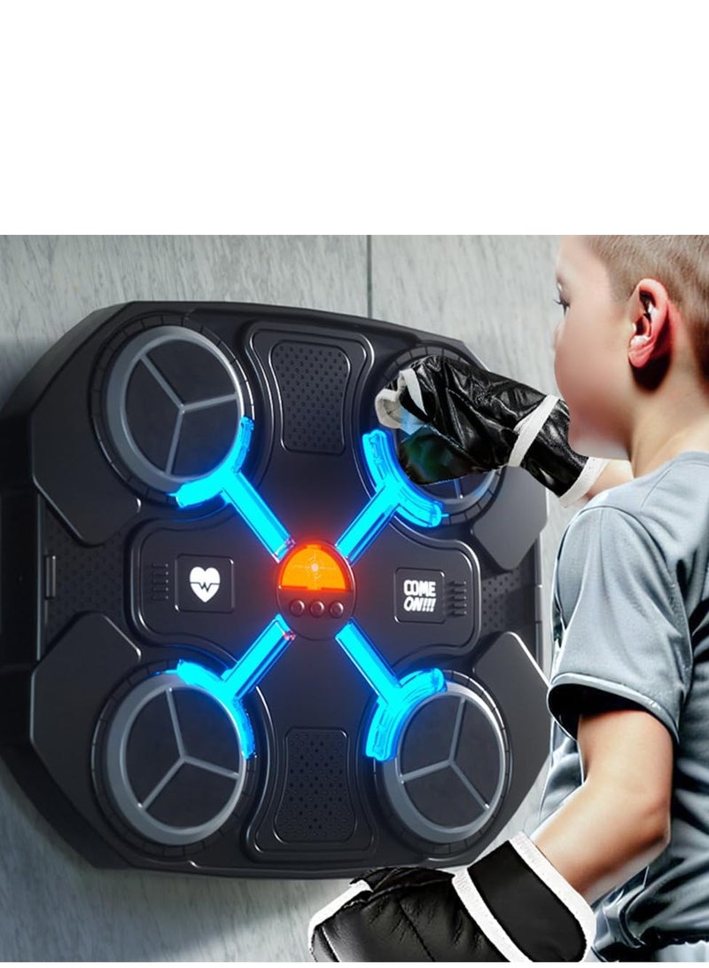 Rally Musical Boxing Machine for Adults and Kids, Home Wall Mounted Musical Boxer, Smart Electronic Boxing Equipment Pads for Agility and Boxing Training, Gear Boxing Machine - Image 2