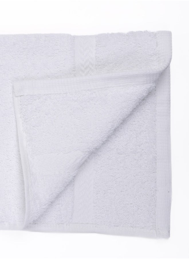 White Rose Towel White Rose 4-Piece  Set, 100% Premium Cotton 530 GSM Superior Quality, Quick Dry Highly Absorbent Thick Bathroom Soft Hotel s for Bath And Spa,  Set Includes 4 Bath s (70x140 cm) White  - Image 5