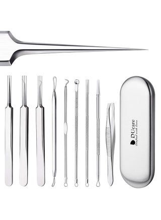 Blackhead Remover Tools 9 Pcs Pimple Popper Tool Kit with Metal Case for Blackheads Forehead - pzsku/Z664232F40E36FFEE63B1Z/45/_/1694419597/e782810f-5fe3-4629-9cf5-4aaf14c9296a