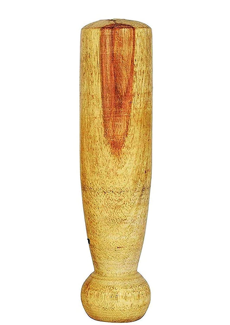 GUG Wooden Okhli Masher and Pestle Set/Imam Dasta/Spice Mixer for Kitchen Product Set of 1 - Image 3
