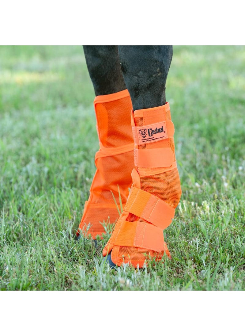 Cashel Cashel Crusader Horse Fly Leg Guards Small HorseArab Orange  - Image 2
