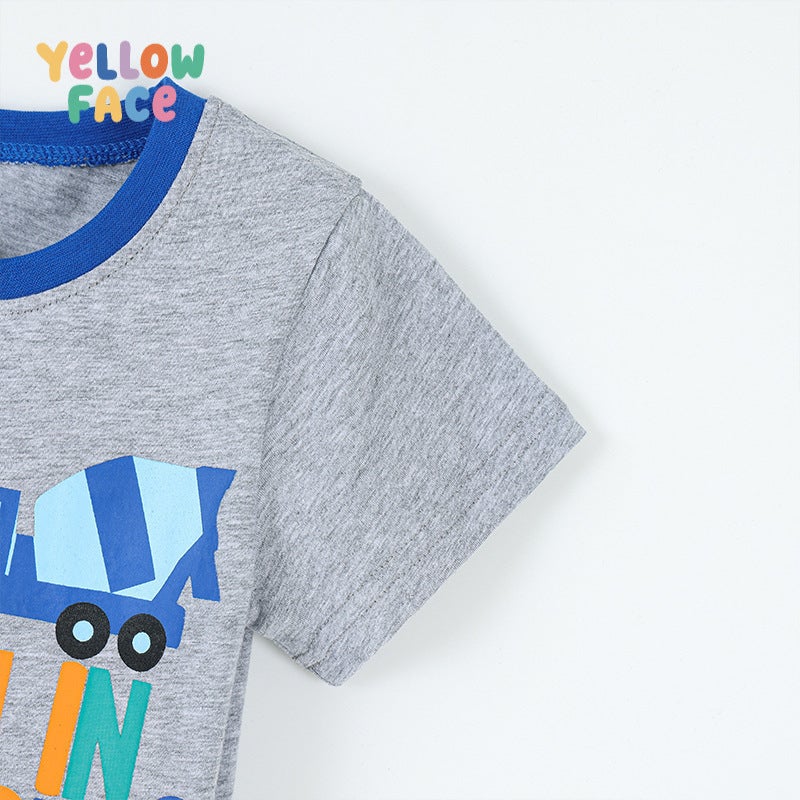 Boys Cotton Crew Neck Short Sleeve T-Shirt - Image 3