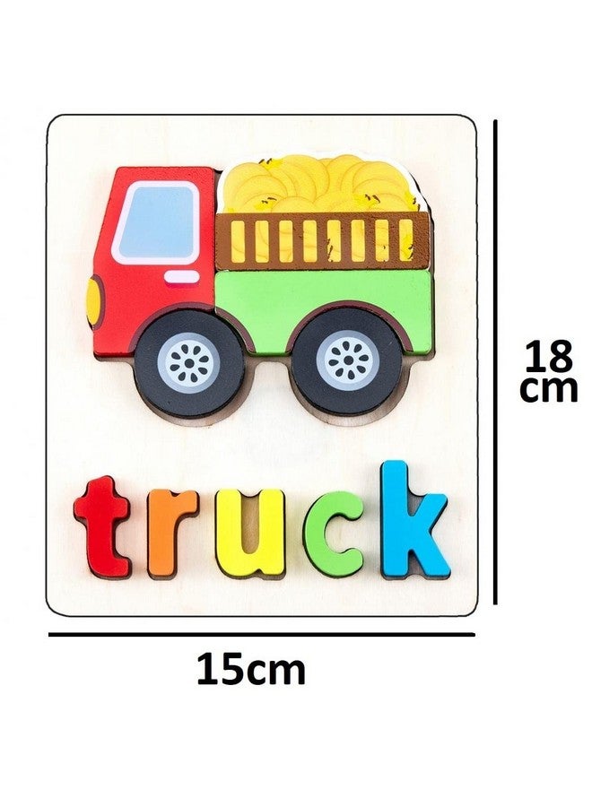 سمونيو لعبة أحجية الصور المقطوعة الخشبية ثلاثية الأبعاد المصنوعة يدويًا من سمونيو، مناسبة للأطفال من سن ٣ سنوات فما فوق؛ مكعبات لعب متعددة الألوان لتعليم الحروف والأرقام، مناسبة للأولاد والبنات (١٥ سم × ١٨ سم، ٣ مركبات) - Image 2