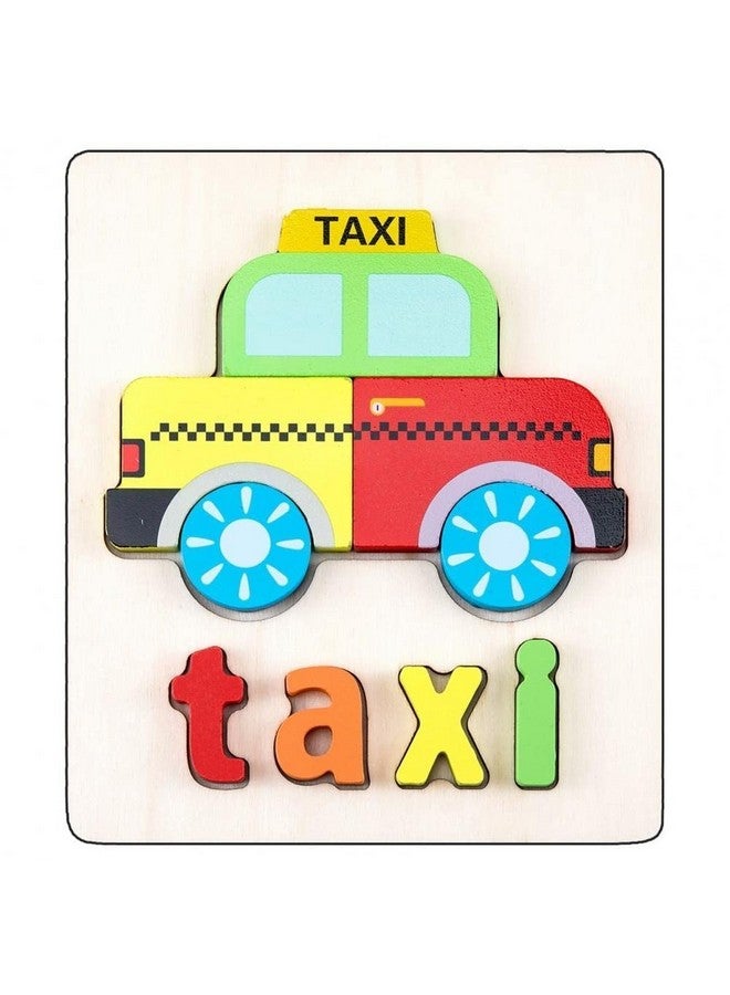 سمونيو لعبة أحجية الصور المقطوعة الخشبية ثلاثية الأبعاد المصنوعة يدويًا من سمونيو، مناسبة للأطفال من سن ٣ سنوات فما فوق؛ مكعبات لعب متعددة الألوان لتعليم الحروف والأرقام، مناسبة للأولاد والبنات (١٥ سم × ١٨ سم، ٣ مركبات) - Image 3