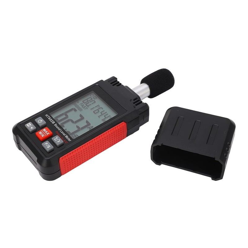 مقياس مستوى الصوت الرقمي Aqxreight بشاشة LCD كبيرة ذات إضاءة خلفية وقارئ الديسيبل - Image 3