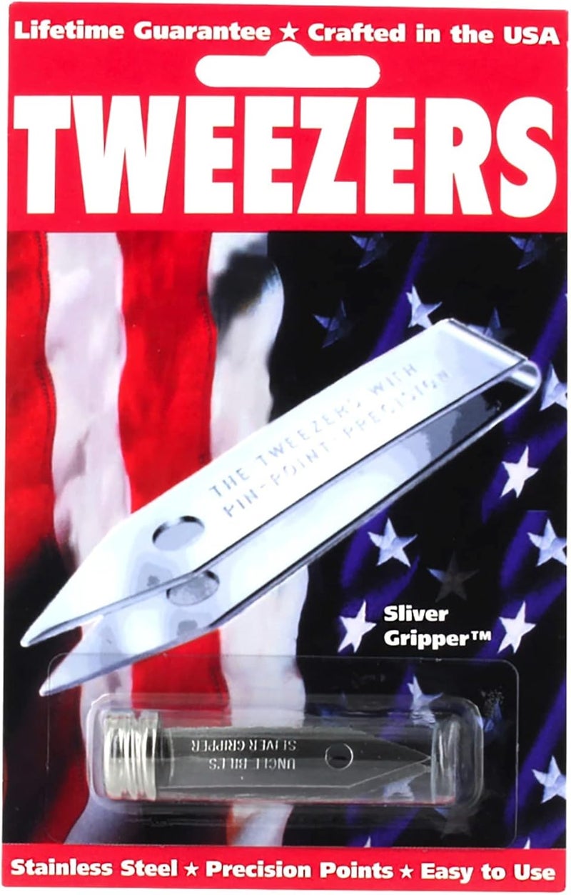 Sliver Gripper Uncle Bill's Tweezers - Image 1