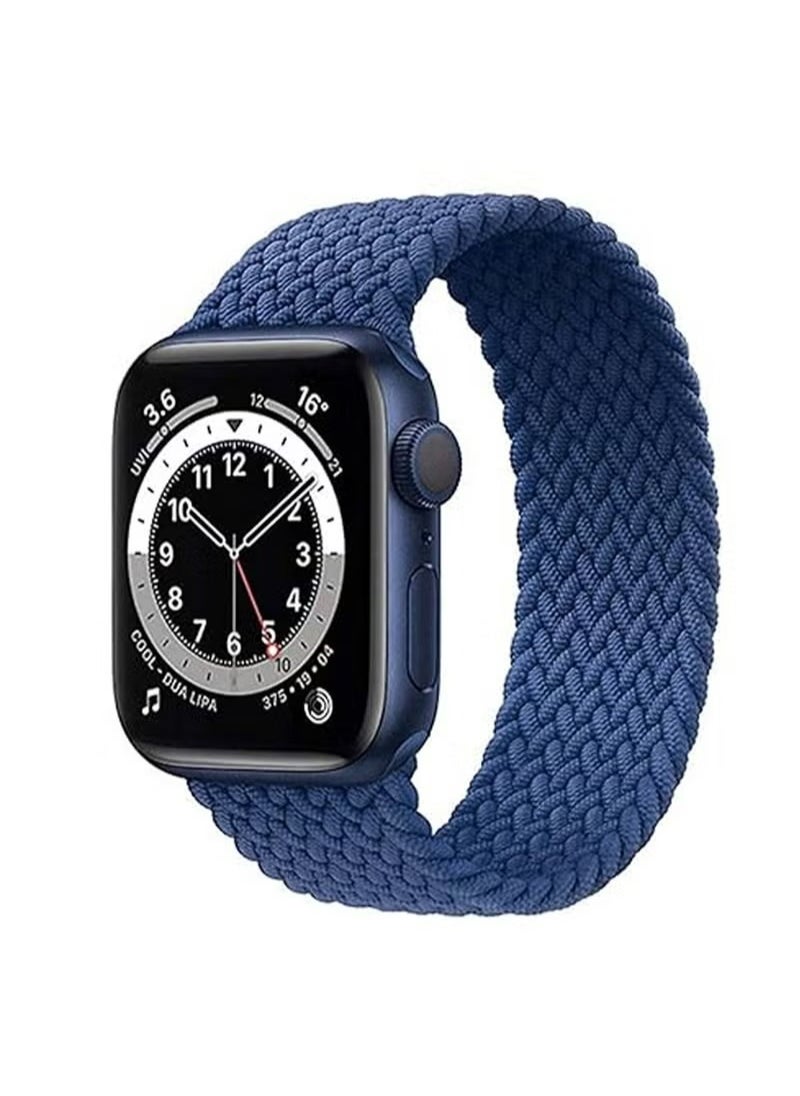 X-level - Bands Compatible with Apple Watch 38mm 40mm 41mm Series 9/8/7/SE/6/5/4/3/2/1 IWatch Ultra/Ultra 2/Braided Women men, Stretchy Woven Nylon Elastic scrunchie Strap Wristbands L - Image 1