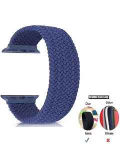 X-level Bands Compatible with Apple Watch 38mm 40mm 41mm Series 9/8/7/SE/6/5/4/3/2/1 IWatch Ultra/Ultra 2/Braided Women men, Stretchy Woven Nylon Elastic scrunchie Strap Wristbands L  - Image 4