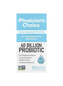 Physician's CHOICE Physician's Choice, 60 Billion Probiotic, 30 Delayed-Release Veggie Capsules  - Image 1