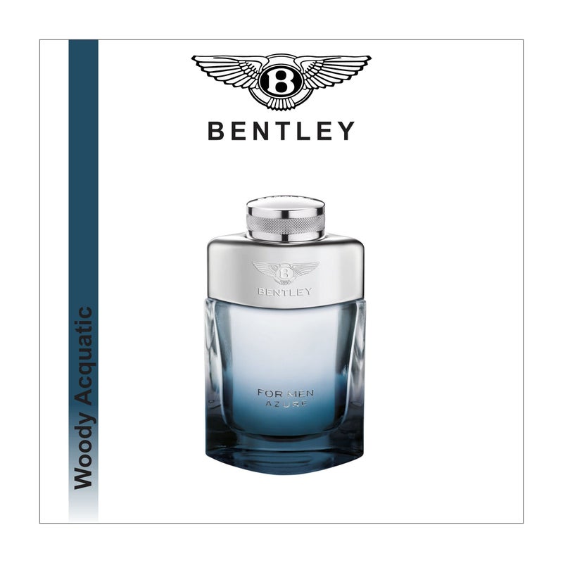 Bentley for Men Azure Eau De Toilette Spray, 3.4 Ounce - Image 3