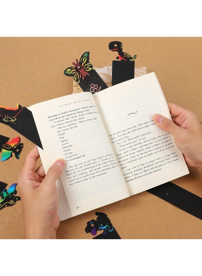 SNAPTRON DIY Rainbow Animal Bookmarks Party Favors, 48-Piece Set with Stylus and Ropes - Image 2