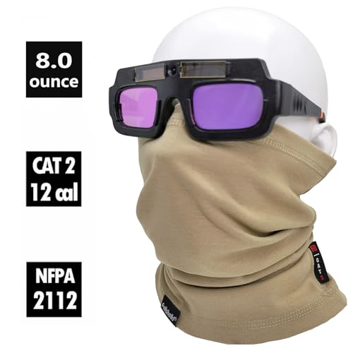 Fullsheild 2pack 12CAL FR Fire Retardant Full Face Mask Cover Neck Gaiter Muffler Snood for Motorcycling Mining Hunting Army Military Working Khaki One size - Image 2