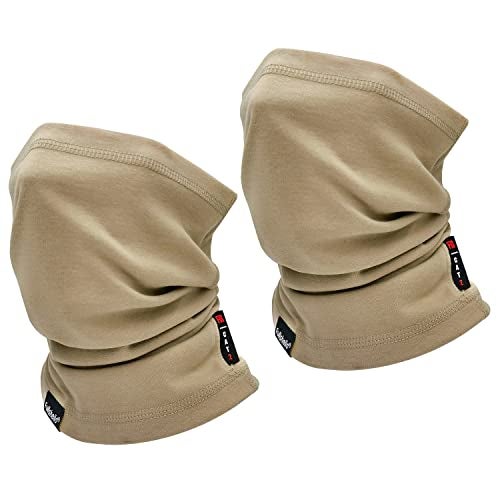 Fullsheild 2pack 12CAL FR Fire Retardant Full Face Mask Cover Neck Gaiter Muffler Snood for Motorcycling Mining Hunting Army Military Working Khaki One size - Image 1