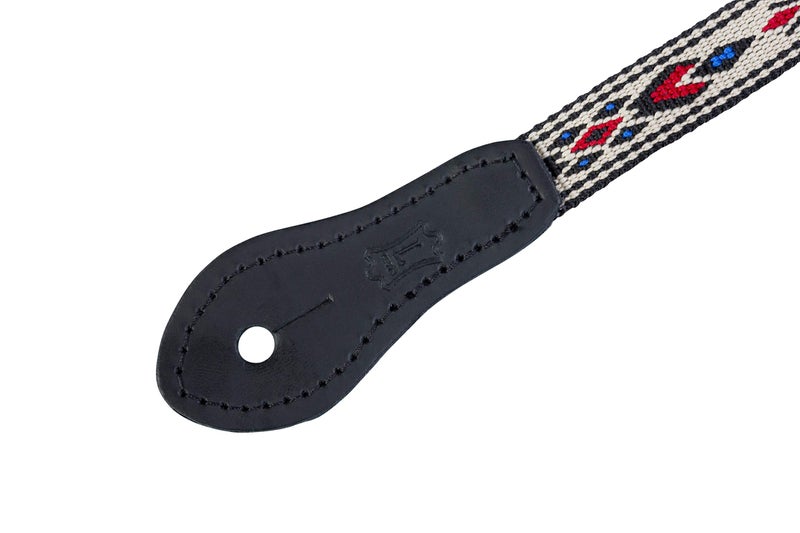 Levy's Leathers 1/2" Jacquard Weave Mandolin/Ukulele Strap with Dual Leather Strap Pin Ends, Adjustable to 50" (MJ19UKE-003) - Image 4