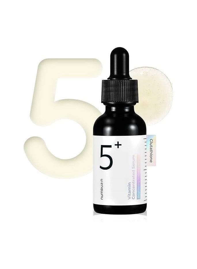 numbuzin - numbuzin No.5 Vitamin Concentrated Serum | Glutathione & Vitamin Serum, Dark Spot, Korean Skincare 1.01fl.oz/30ml - Image 1