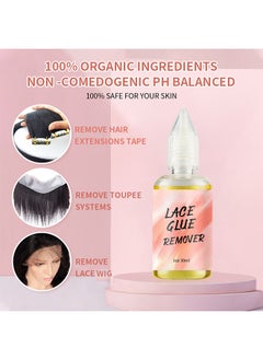 WodeMate 38ML Lace Wig Glue And 30ML Adhesive Remover Set, Lace Wig Glue Safe Non-Toxic Glue, Waterproof Invisible Bonding, Perfect Combination For Front Lace Wigs  - Image 4