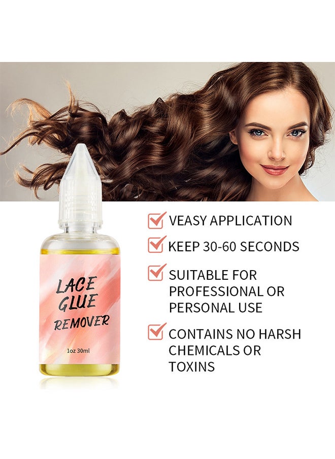 WodeMate - 38ML Lace Wig Glue And 30ML Adhesive Remover Set, Lace Wig Glue Safe Non-Toxic Glue, Waterproof Invisible Bonding, Perfect Combination For Front Lace Wigs - Image 1