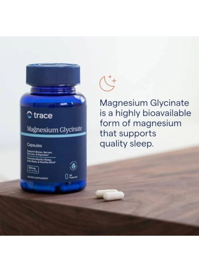 Trace Minerals Magnesium Glycinate 120mg 90 Capsules - Image 3