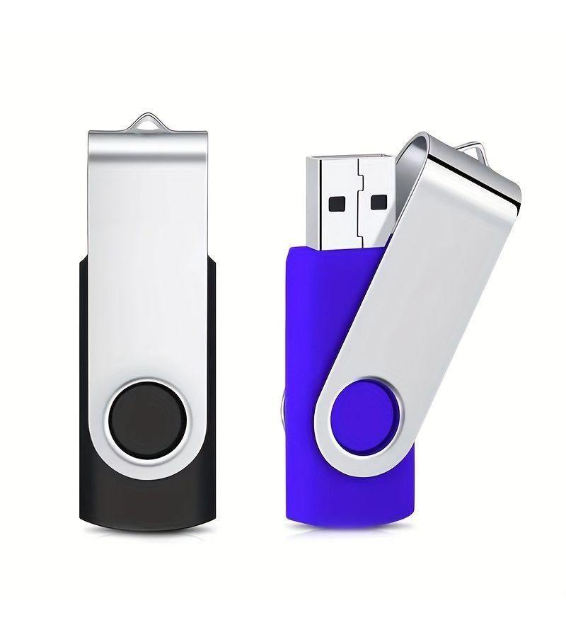 Set Of 5 Metal Usb Flash Drives Silver And Black 8GB Customizable With Your Logo - Image 5